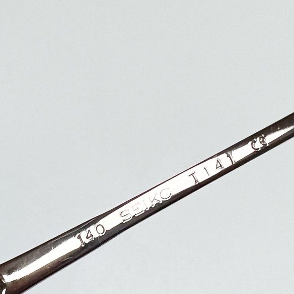 Seiko T141 Titanium Eyeglasses Sunglasses Frame Oval Full Rim 51-18-140 Japan - Picture 12 of 16